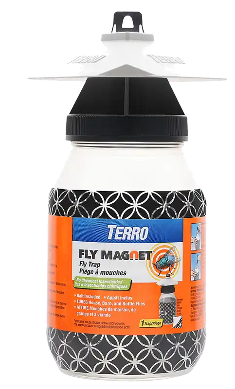 Fly Magnet Reusable Outdoor Fly Trap With Bait, Model T380