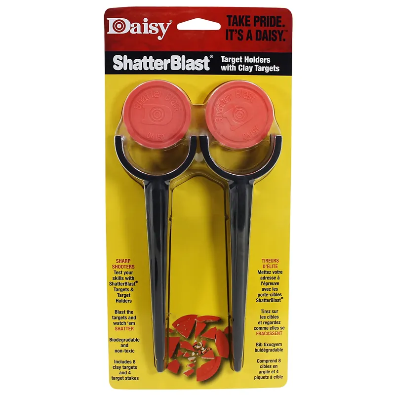 Shatterblast Target Holders With Clay Targets 1 Pk