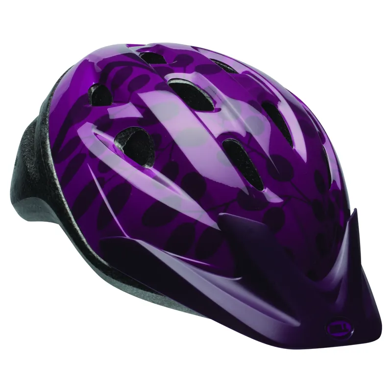 Thalia Black/purple Abs/polycarbonate Bicycle Helmet For Women, Size 21.3-22.8 In.