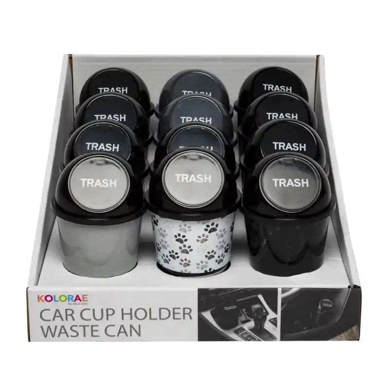Assorted Car Cup Holder Waste Can 1 Pk