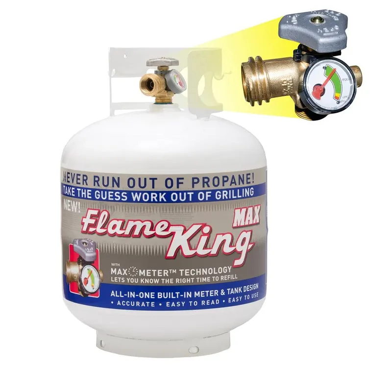 20 Lb. Lp Tank Cylinder, Opd Valve & Gas Gauge, Steel