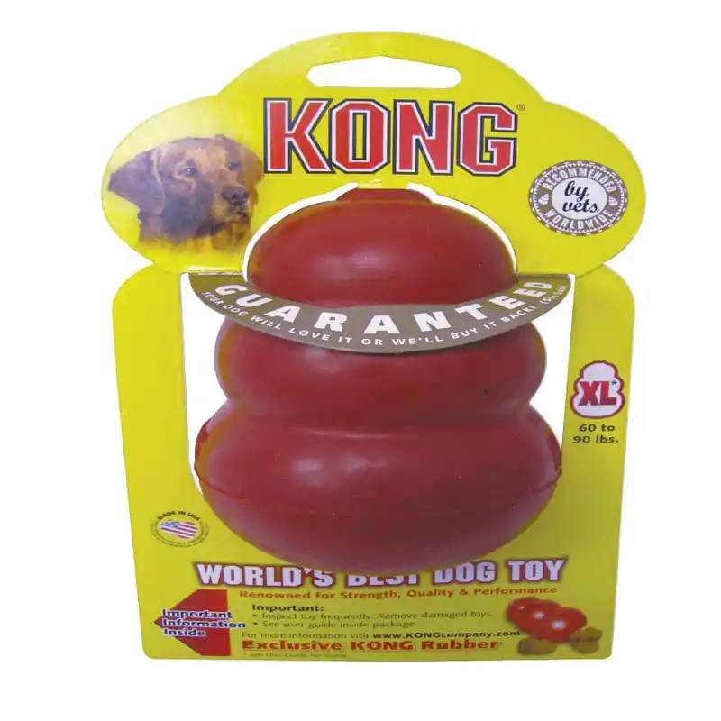 For Dog Red Rubber Chew Dog Toy Extra Large 1 Pk