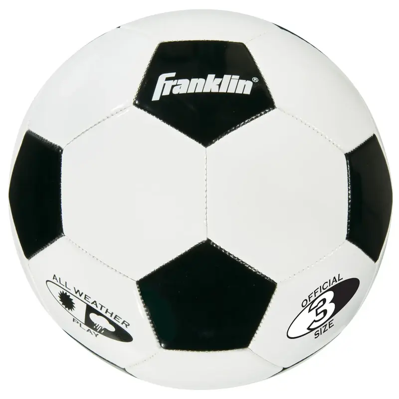 Competition 100 Size 3 Soccer Ball - Model 6782 - Black/white