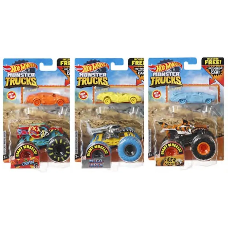 Monster Trucks Die Cast Assorted - 1 64 Scale, Model Grh81