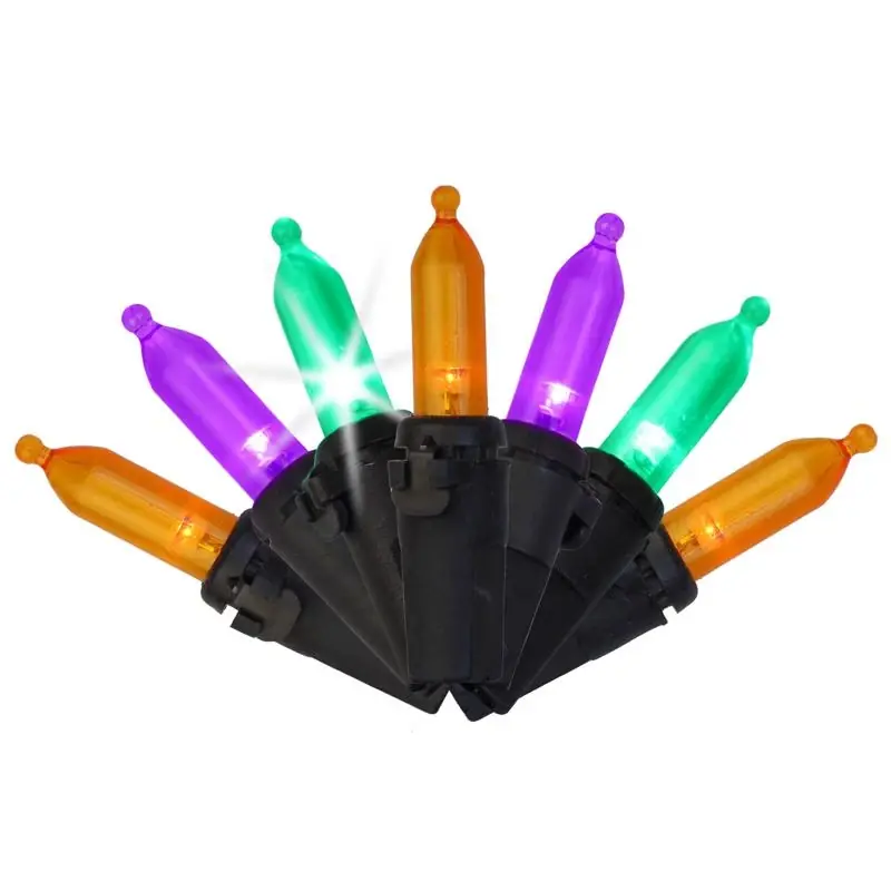 Multicolored 100 Count Led Mini Halloween Strobe String Lights