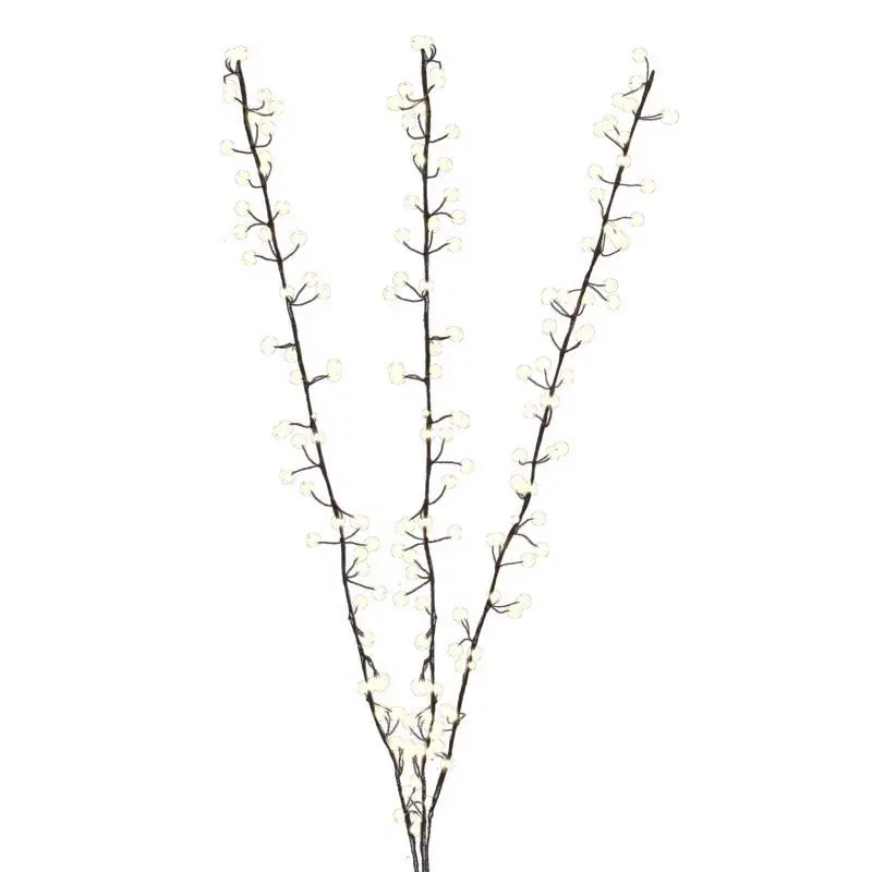 Led Pure White Lighted Branches 38 In. Yard Decor With Plug-in Power