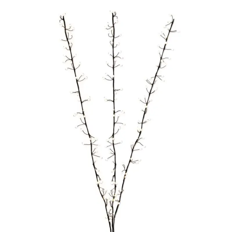 Led Warm White Lighted Branches 38 In. Yard Decor With Plug-in Power