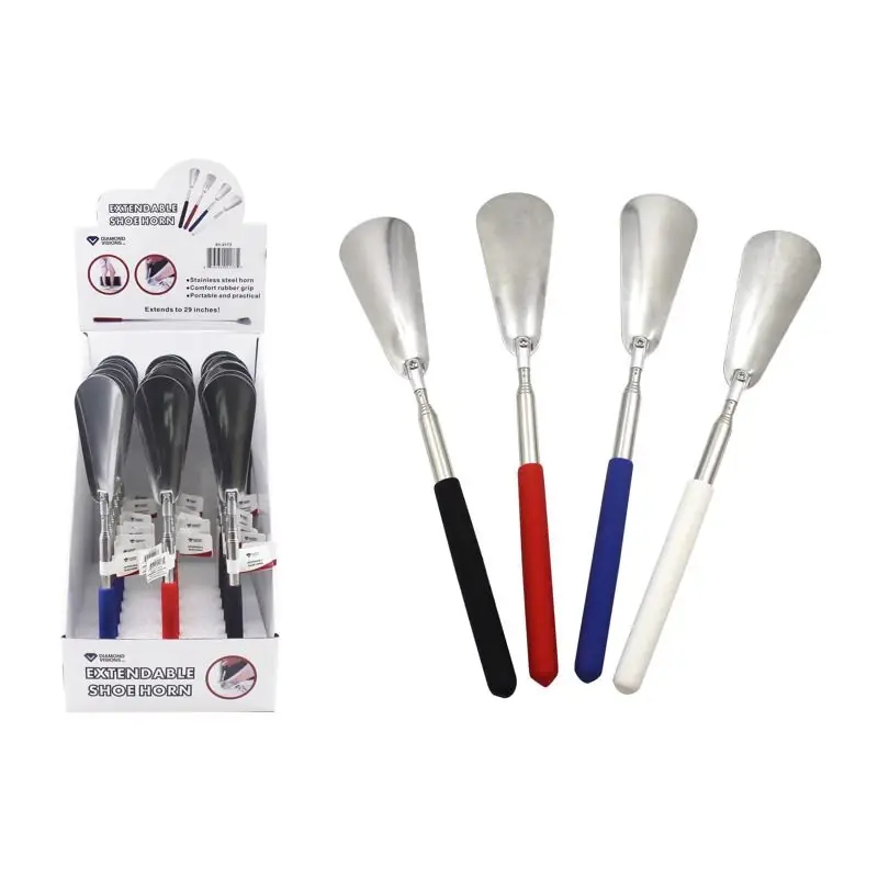 Extendable Shoehorn Rubber/stainless Steel 1 Pk