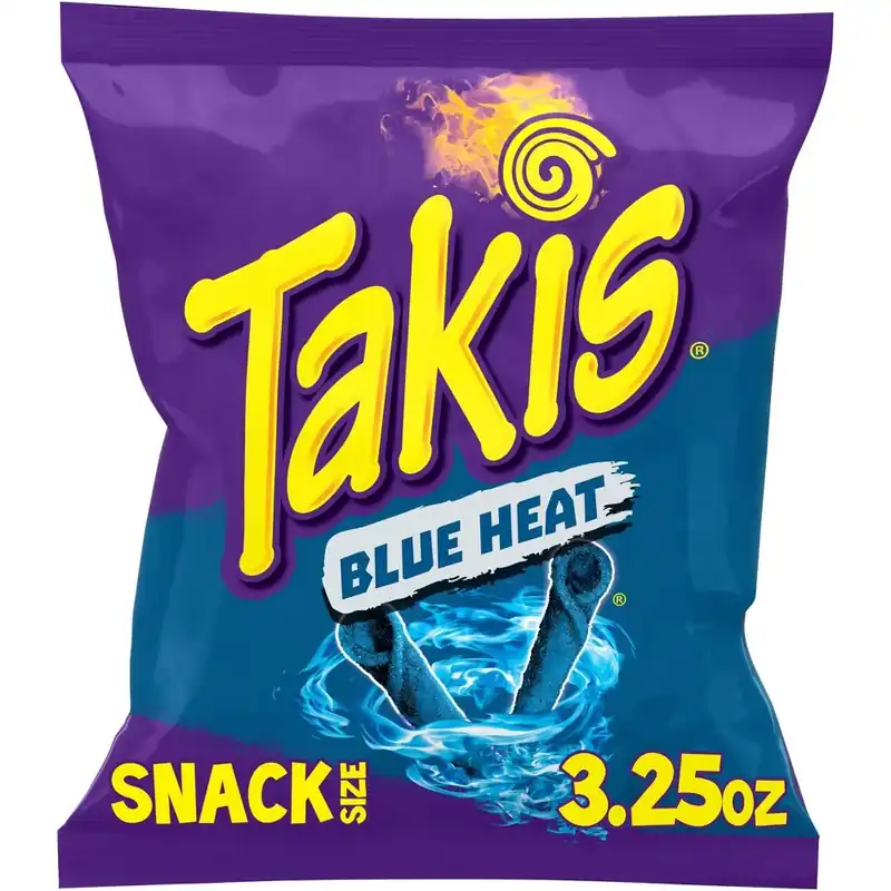Blue Heat 3.25 Oz. Tortilla Chips - Intense Crunchy Flavor
