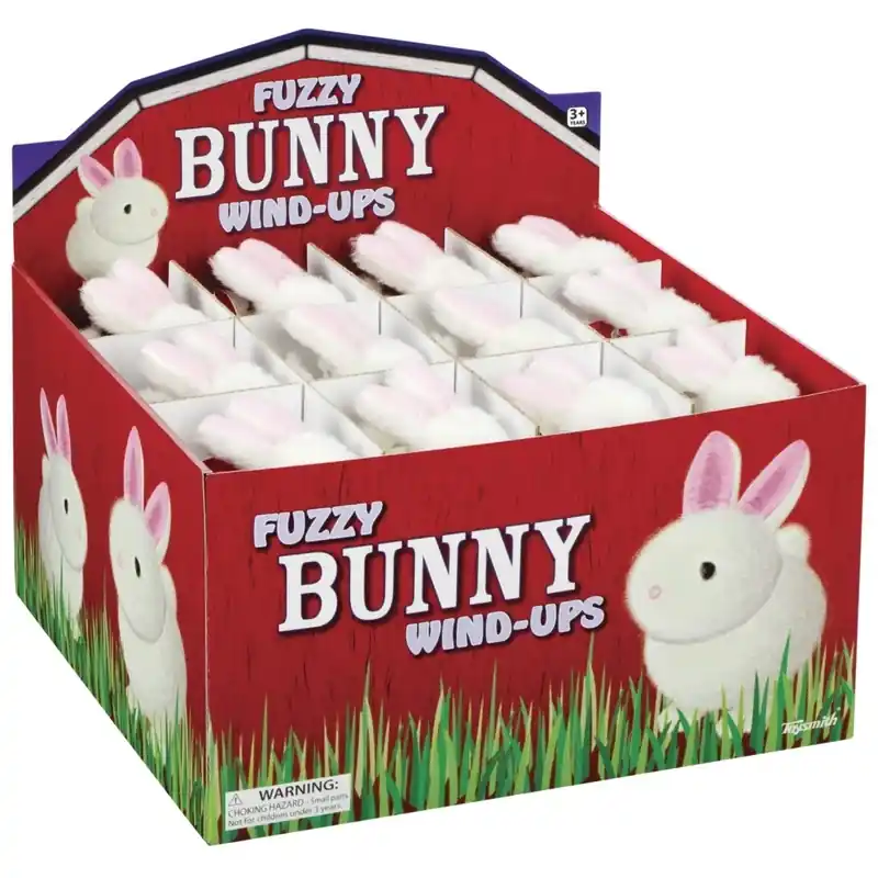 Bunny Wind Up Rabbit White/pink 1 Pc