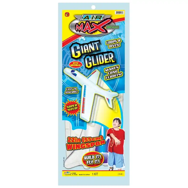Air Max Giant Glider Foam Airplane - 22 Inches Long, Multicolored