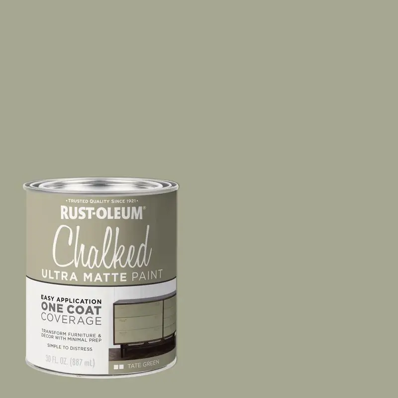 Chalked Ultra Matte Paint, Tate Green, 30 Oz.