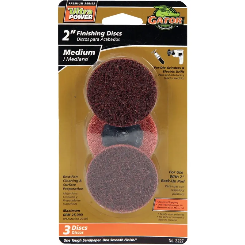 Power Series 2 In. Zirconia Aluminum Oxide Twist And Lock Surface Conditioning Disc 80 Grit Me