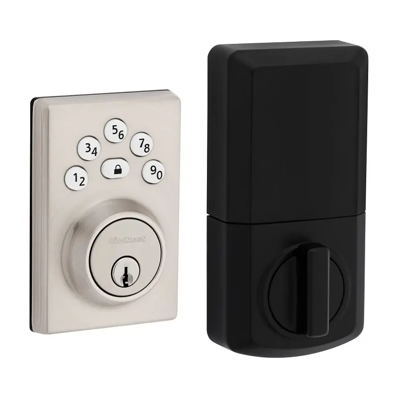 Powerbolt Satin Nickel Zinc Electronic Deadbolt With Keypad And 12 User Codes