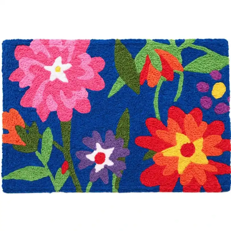 30 In. W X 20 In. L Multi-color Backyard Garden Polyester Accent Rug
