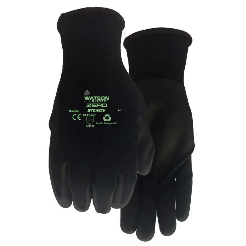 Stealth M Nylon/nitrile Zero Black Gloves - Size M