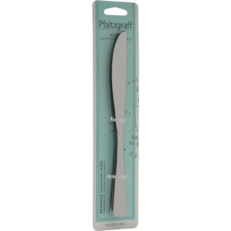 Silver Stainless Steel Danford Dinner Knife Set 3 Pc