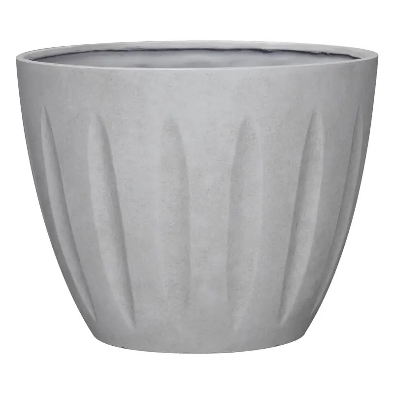 13 In. H X 16 In. D Polyresin Spritzer Planter In Stone