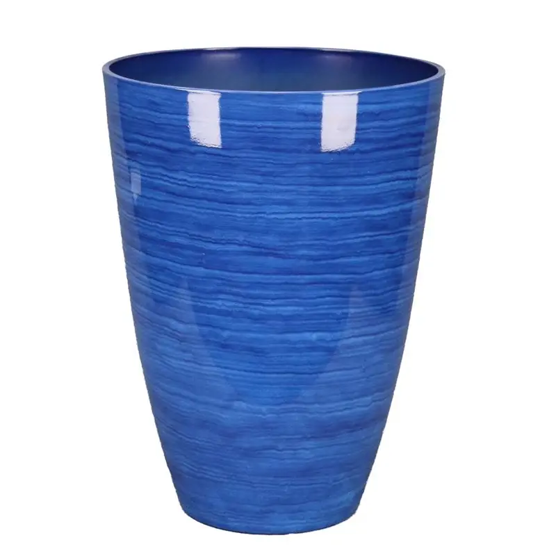 22 In. H X 16 In. D Polyresin Baja Planter In Cobalt