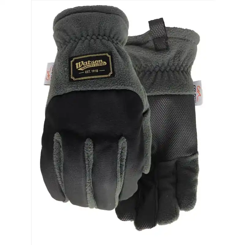 M Polyester Fleece Navidad Grey/black Cold Weather Gloves