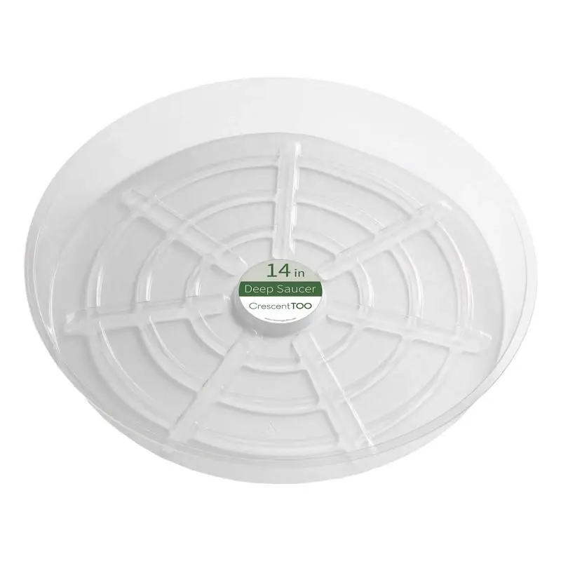 4.7 In. H X 14 In. D Clear Plastic Plant Saucer