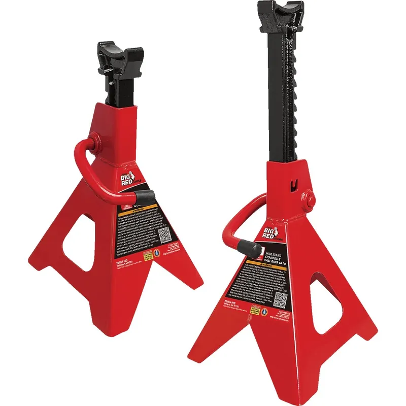 Big Red Manual 6 Ton Double Lock Jack Stands
