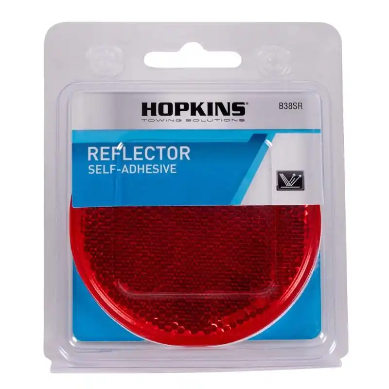 Red Round Reflector 1 Pk