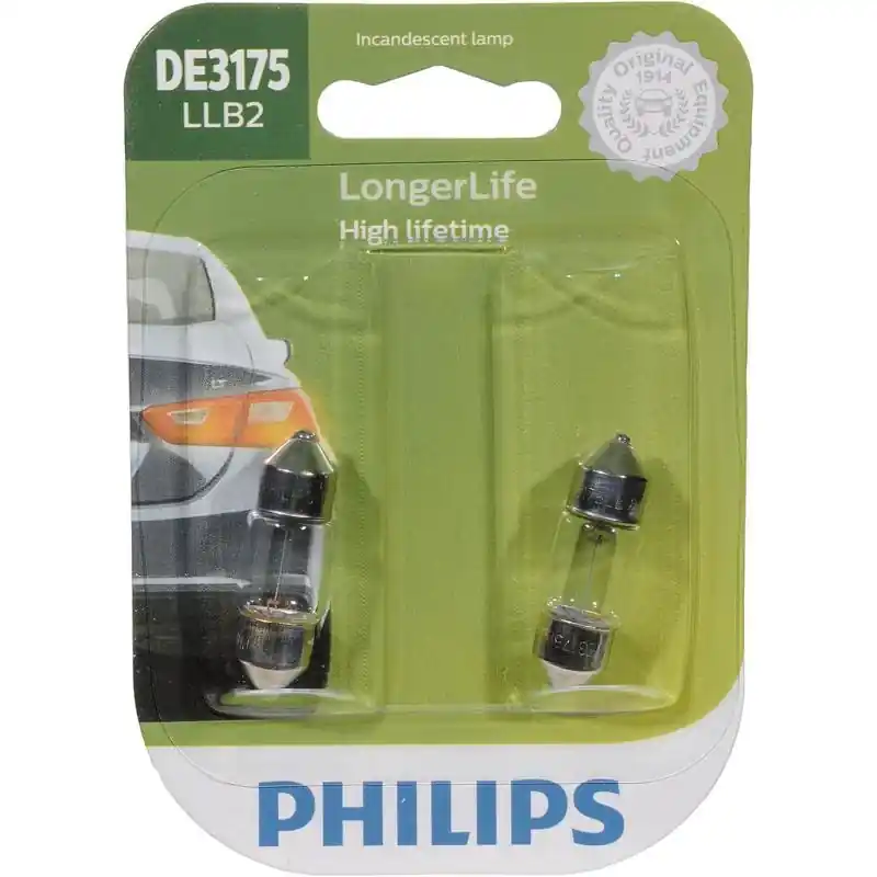 Longerlife 12v Incandescent Miniature Automotive Bulb De3175llb2 - 2 Pack
