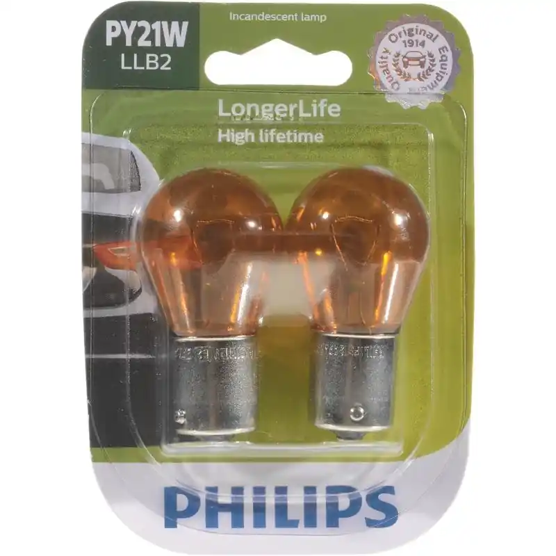 Longerlife 12v Incandescent Miniature Automotive Bulb Py21wllb2 - Amber Light