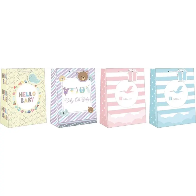 Assorted Baby 2 Large Gift Bag - 14" X 11" X 2.5"