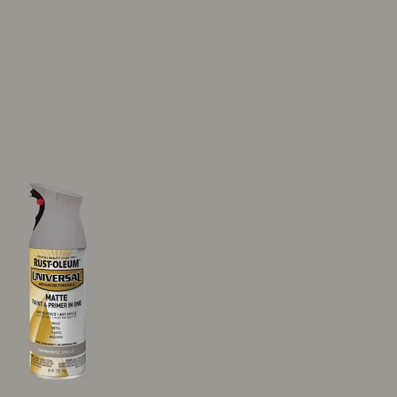 Universal 12 Oz. Matte Farmhouse Greige Enamel Spray Paint - Oil-based