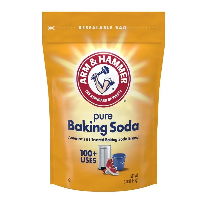 No Scent Organic Baking Soda Cleaner Powder 3 Lb Bagged
