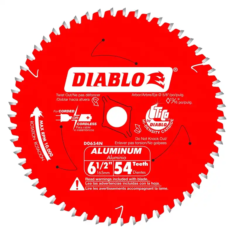 6-1/2 In. D X 5/8 In. Tico Hi-density Carbide Circular Saw Blade 54 Teeth 1 Pk