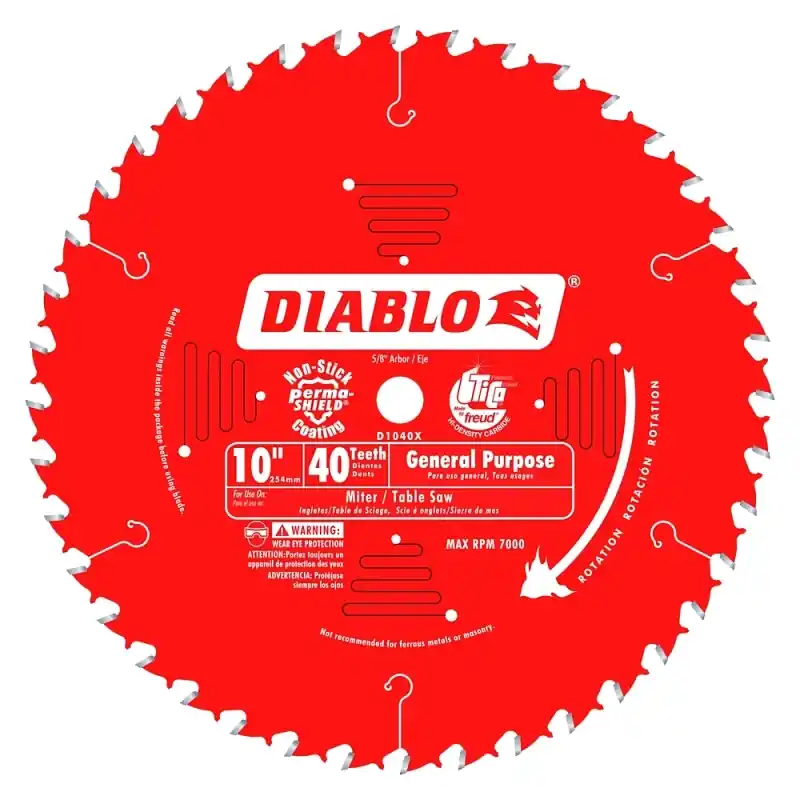 Ultimate General Purpose Circular Saw Blade, 40-tooth X 10-in.