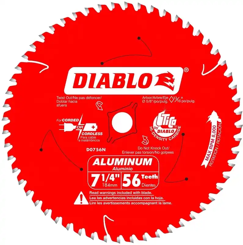 7-1/4 In. D X 5/8 In. Tico Hi-density Carbide Circular Saw Blade 56 Teeth 1 Pk