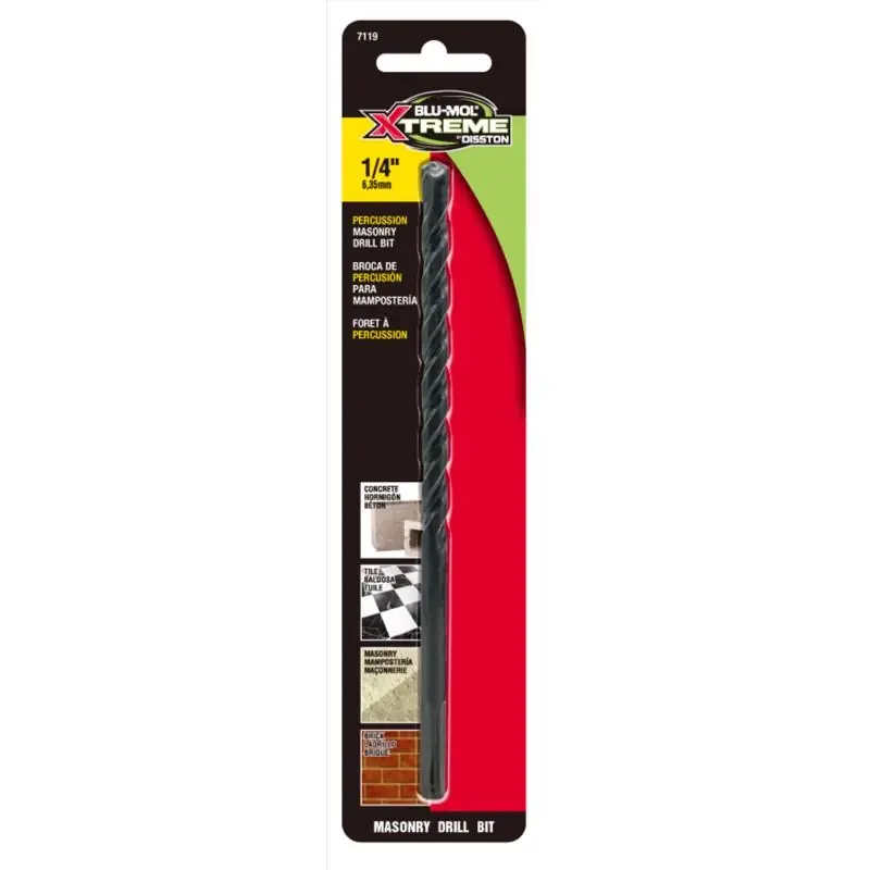Disston Blu-mol Xtreme 1/4 In X 6 In Carbide Tipped Masonry Drill Bit