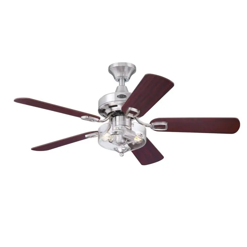 Richboro Se 42 Inch Brushed Nickel Led Ceiling Fan With Light