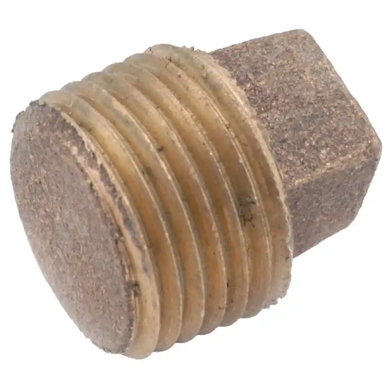 1 Inch Mpt Brass Square Head Plug Lead-free