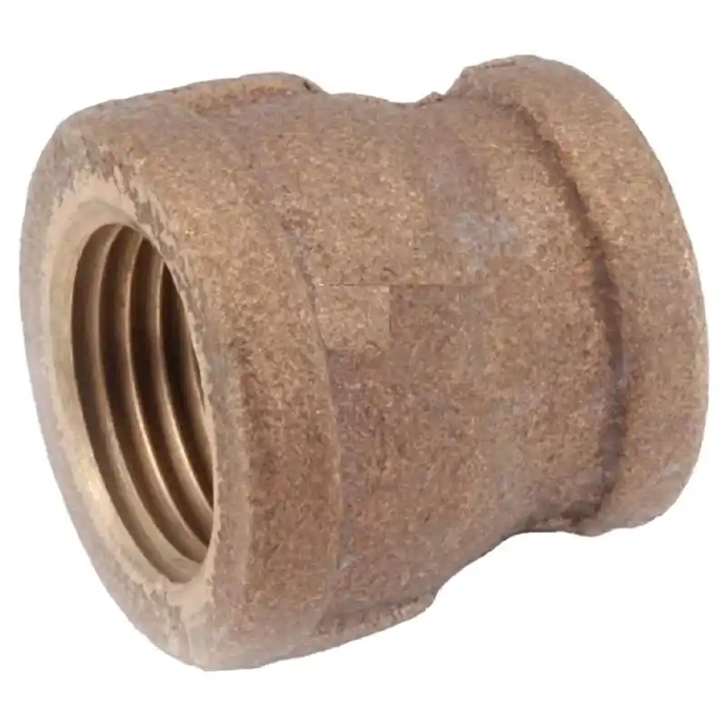 1/2 In Fpt X 3/8 In Fpt Brass Reducing Coupling