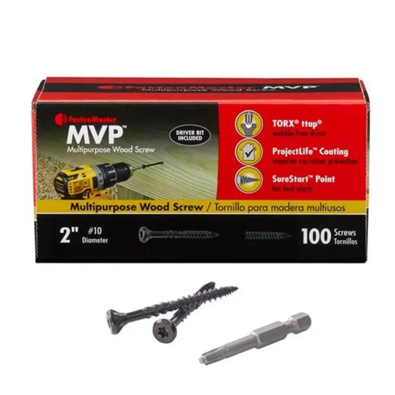 Mvp 2 In. L Torx Ttap Black Tapping Wood Screws 100 Pk