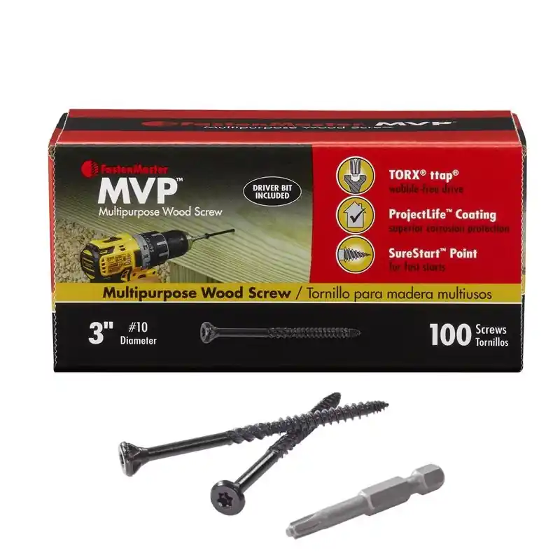 Mvp 3 In. L Torx Ttap Self-tapping Wood Screws 100 Pk