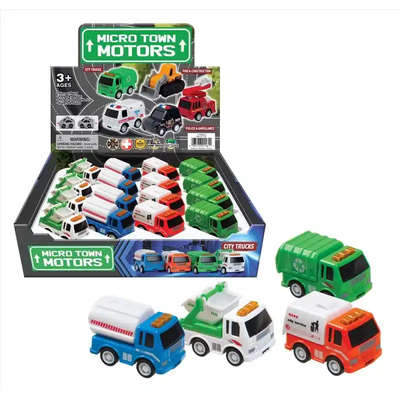 City Trucks Assorted Die Cast Metal, 2 Length, Ages 3+