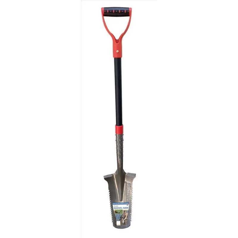 45 Inch Steel V-shaped Trenching Shovel With Fiberglass D-handle