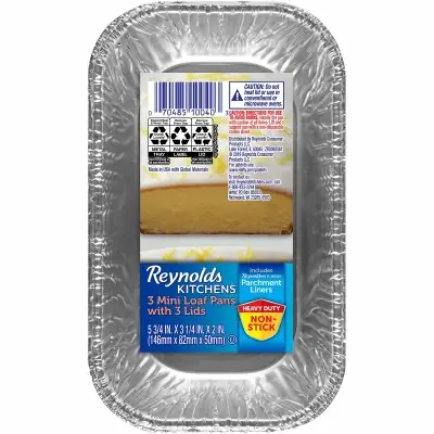 3 In. W X 6 In. L Loaf Pan Blue 3 Pc