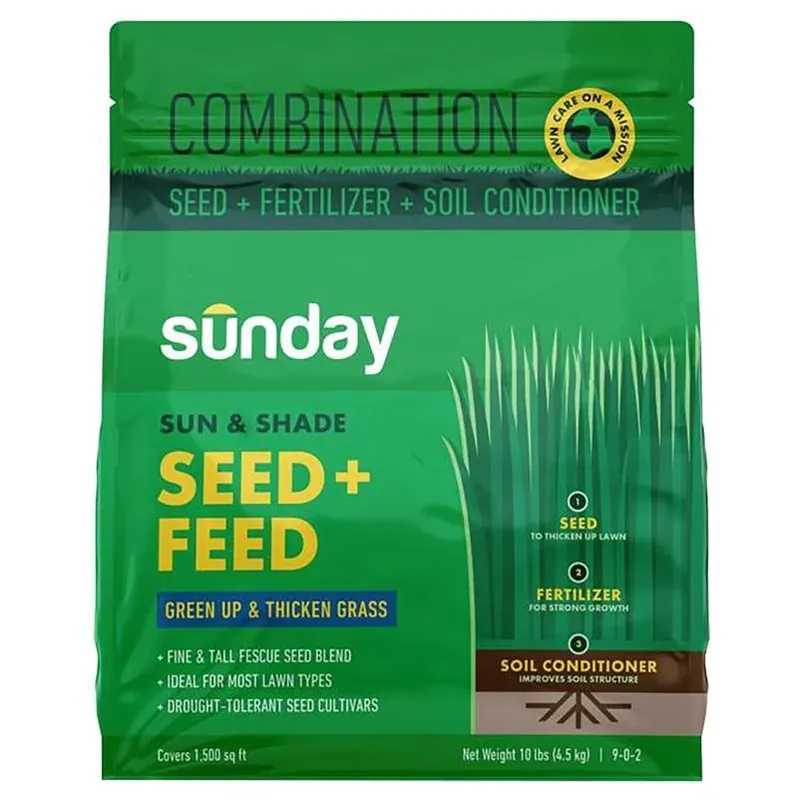 Tall Fescue Lawn Blend – 10 lb Shade‑to‑sun Fertilizer & Seed For Medium Lawns