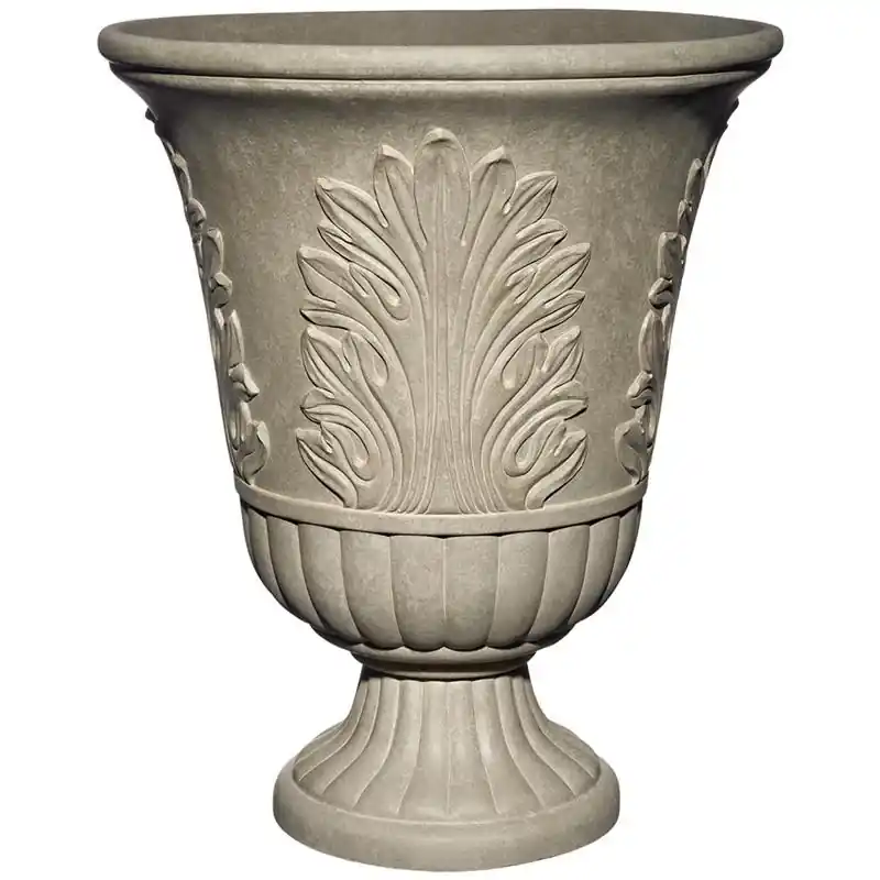 19 In. H X 16 In. D Plastic Larissa Urn Planter Sand