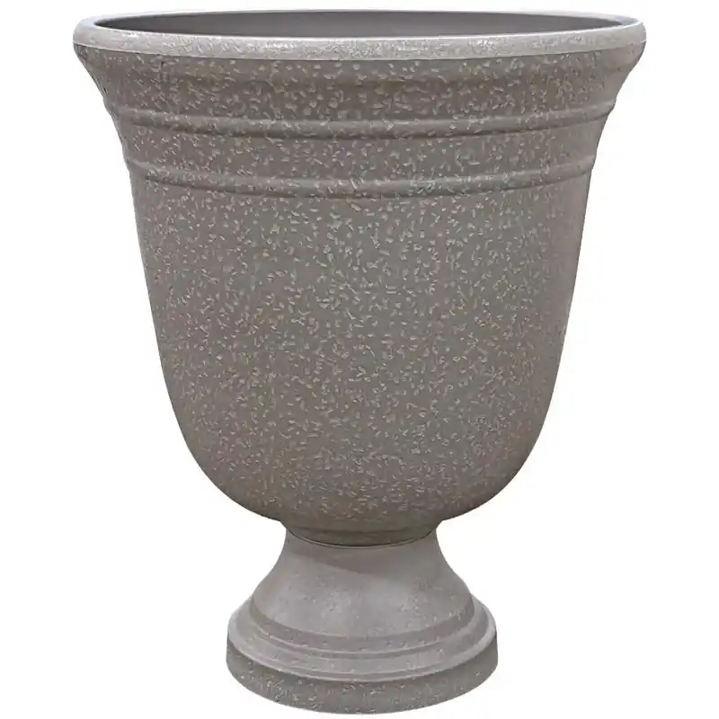 19.5 In. H X 16 In. D Plastic Westpoint Urn Planter Stone