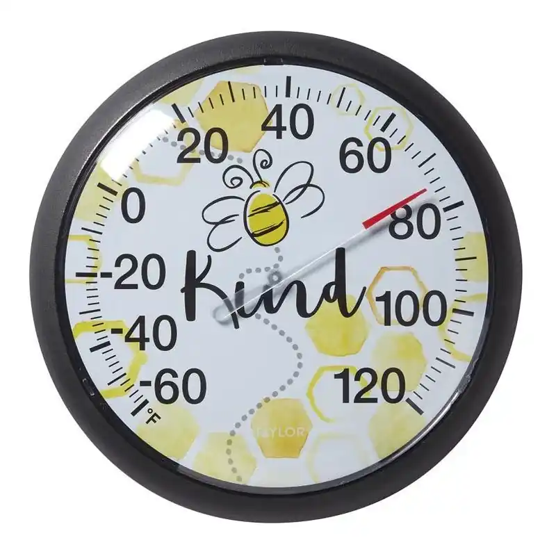 Bee Kind Thermometer, 13.25 In. Round