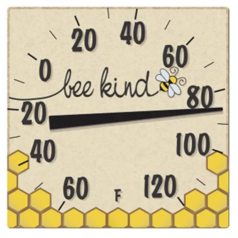 Tabletop Bee Kind Thermometer, Ceramic