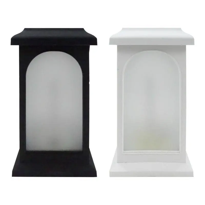 Plastic Black/white Led Candle Lantern